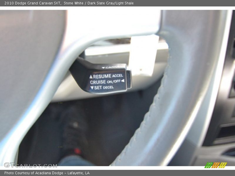 Stone White / Dark Slate Gray/Light Shale 2010 Dodge Grand Caravan SXT