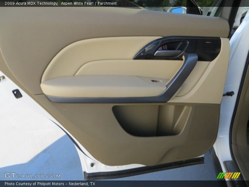Aspen White Pearl / Parchment 2009 Acura MDX Technology