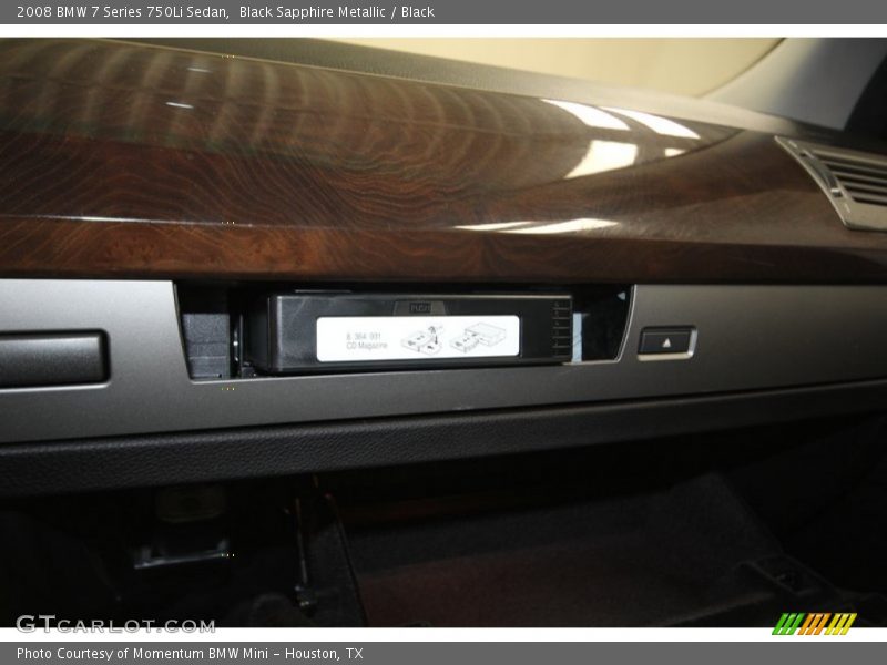 Black Sapphire Metallic / Black 2008 BMW 7 Series 750Li Sedan