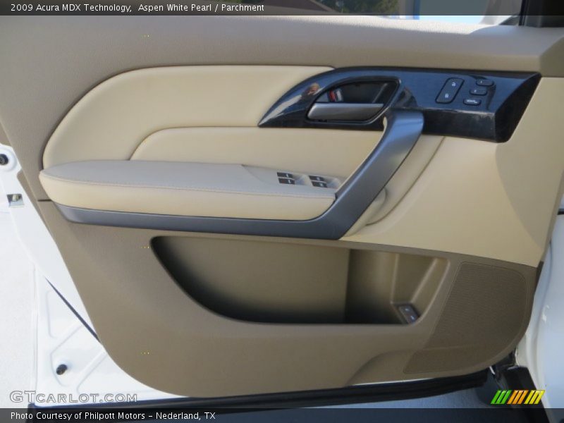 Aspen White Pearl / Parchment 2009 Acura MDX Technology