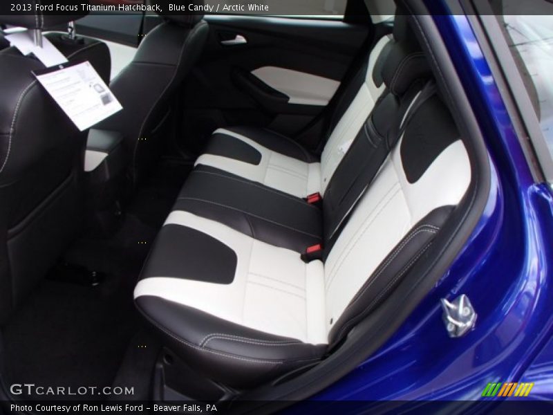 Blue Candy / Arctic White 2013 Ford Focus Titanium Hatchback