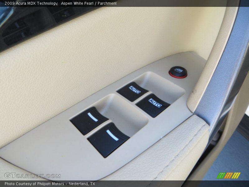Aspen White Pearl / Parchment 2009 Acura MDX Technology