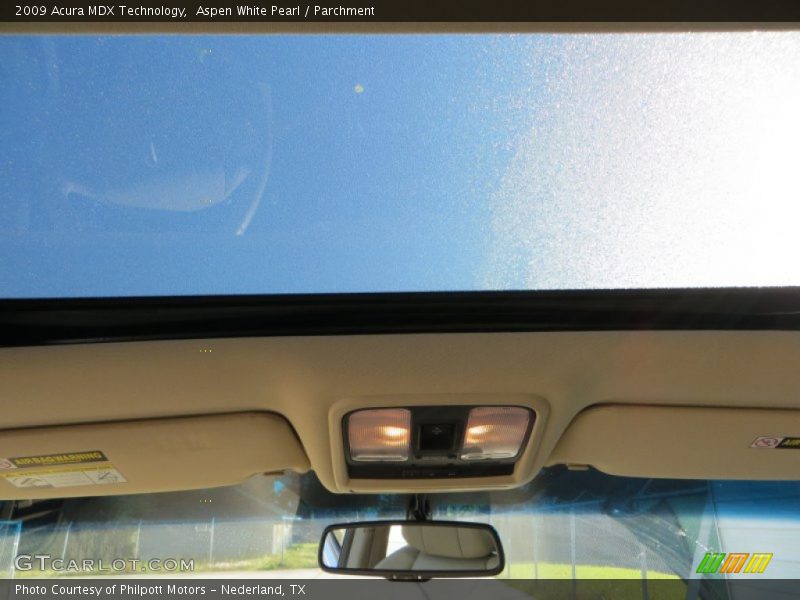 Aspen White Pearl / Parchment 2009 Acura MDX Technology