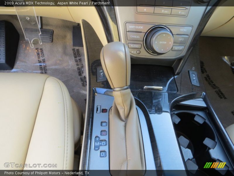 Aspen White Pearl / Parchment 2009 Acura MDX Technology