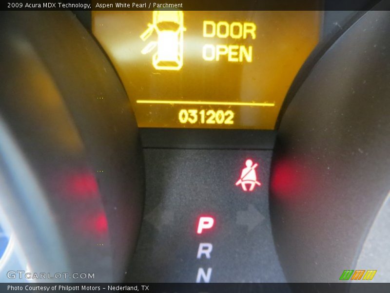 Aspen White Pearl / Parchment 2009 Acura MDX Technology