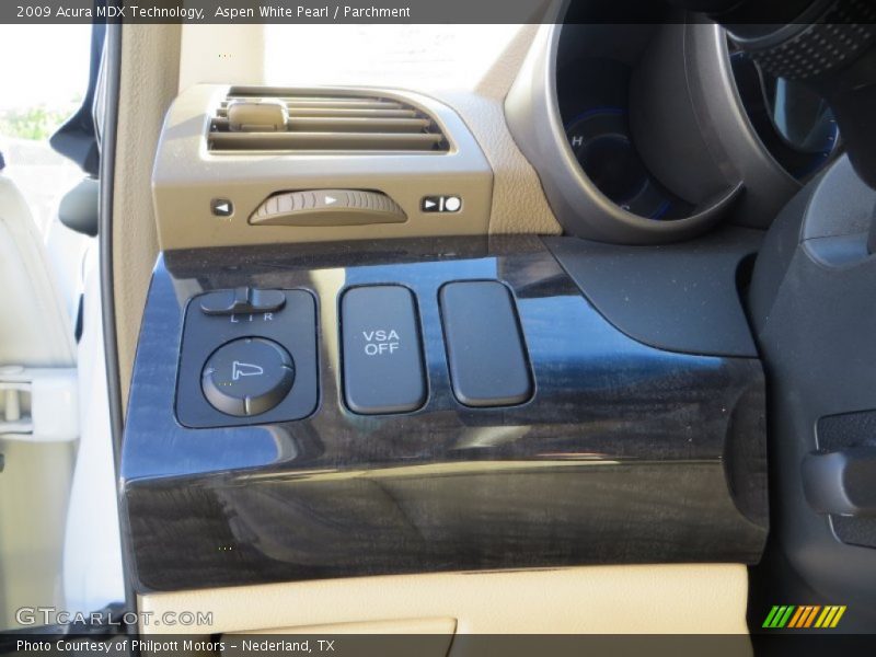 Aspen White Pearl / Parchment 2009 Acura MDX Technology