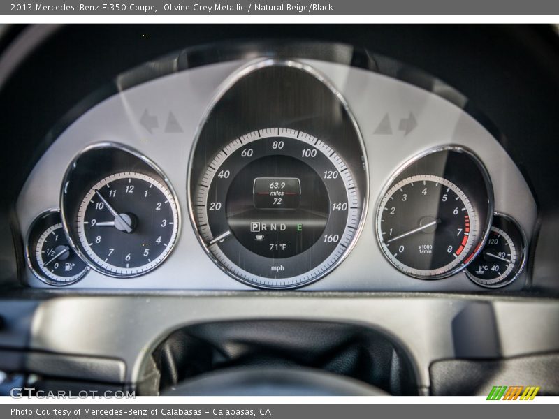 Olivine Grey Metallic / Natural Beige/Black 2013 Mercedes-Benz E 350 Coupe