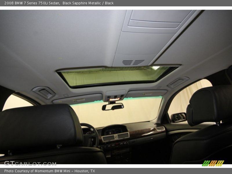 Black Sapphire Metallic / Black 2008 BMW 7 Series 750Li Sedan