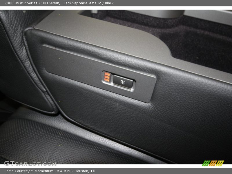 Black Sapphire Metallic / Black 2008 BMW 7 Series 750Li Sedan