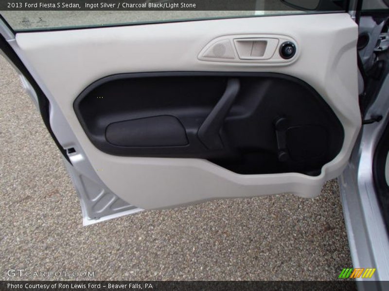 Ingot Silver / Charcoal Black/Light Stone 2013 Ford Fiesta S Sedan