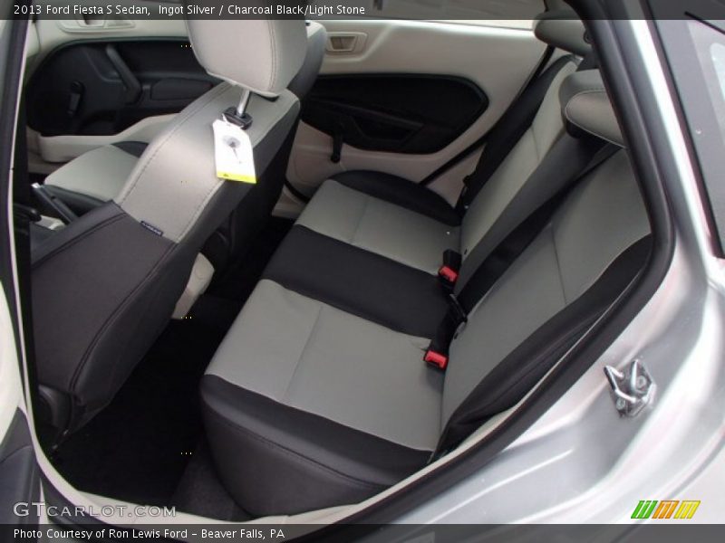Ingot Silver / Charcoal Black/Light Stone 2013 Ford Fiesta S Sedan