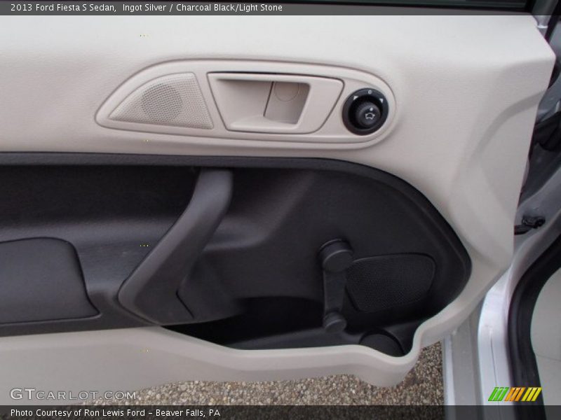 Ingot Silver / Charcoal Black/Light Stone 2013 Ford Fiesta S Sedan