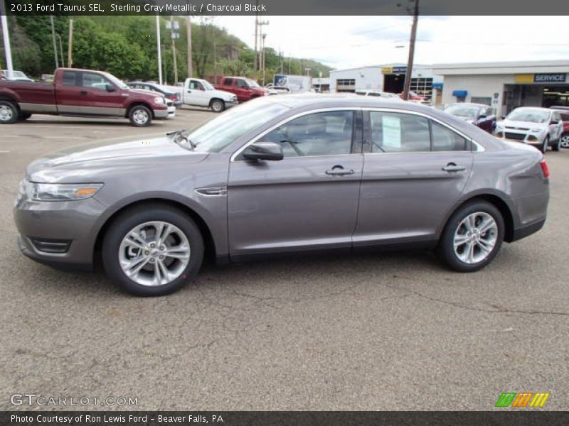 Sterling Gray Metallic / Charcoal Black 2013 Ford Taurus SEL