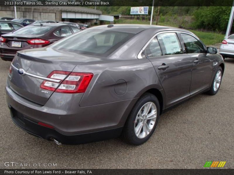 Sterling Gray Metallic / Charcoal Black 2013 Ford Taurus SEL