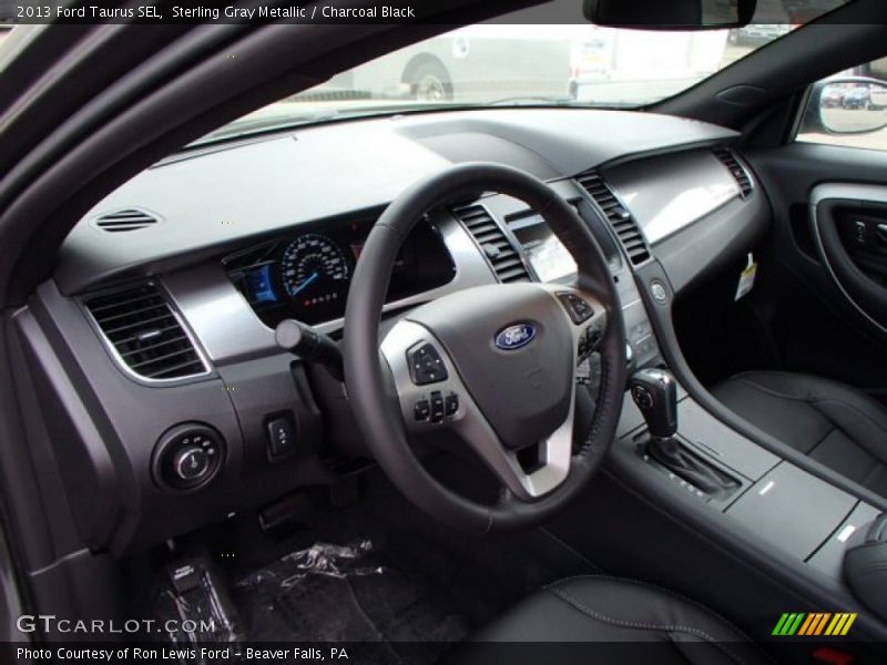 Sterling Gray Metallic / Charcoal Black 2013 Ford Taurus SEL
