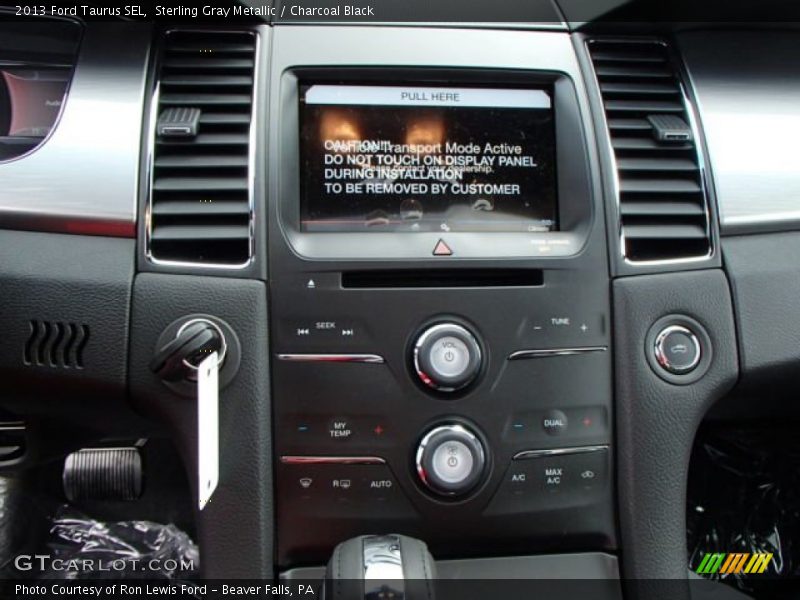 Sterling Gray Metallic / Charcoal Black 2013 Ford Taurus SEL