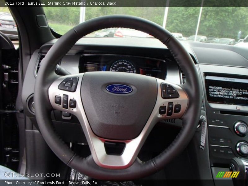 Sterling Gray Metallic / Charcoal Black 2013 Ford Taurus SEL