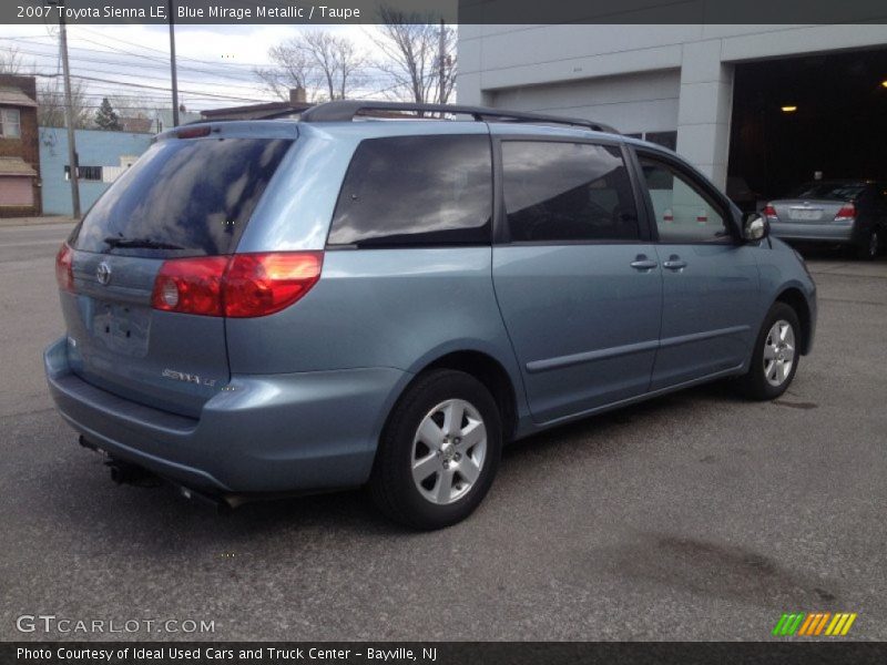 Blue Mirage Metallic / Taupe 2007 Toyota Sienna LE