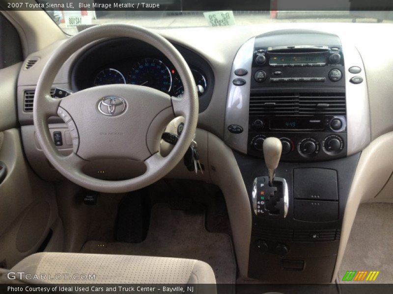 Blue Mirage Metallic / Taupe 2007 Toyota Sienna LE