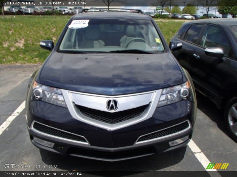 Bali Blue Pearl / Taupe Gray 2010 Acura MDX