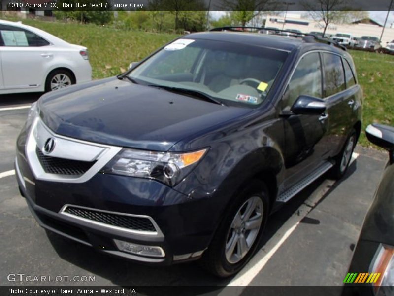 Bali Blue Pearl / Taupe Gray 2010 Acura MDX