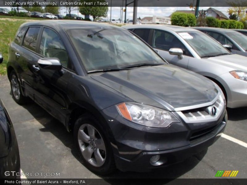 Carbon Gray Pearl / Taupe 2007 Acura RDX Technology