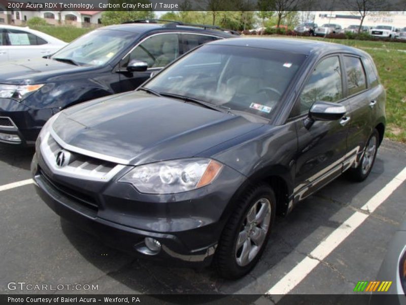Carbon Gray Pearl / Taupe 2007 Acura RDX Technology