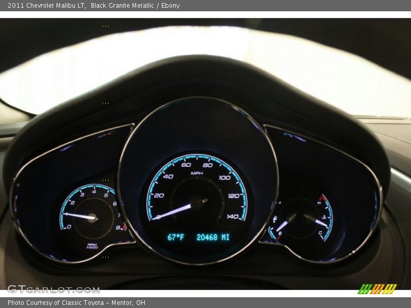 Black Granite Metallic / Ebony 2011 Chevrolet Malibu LT
