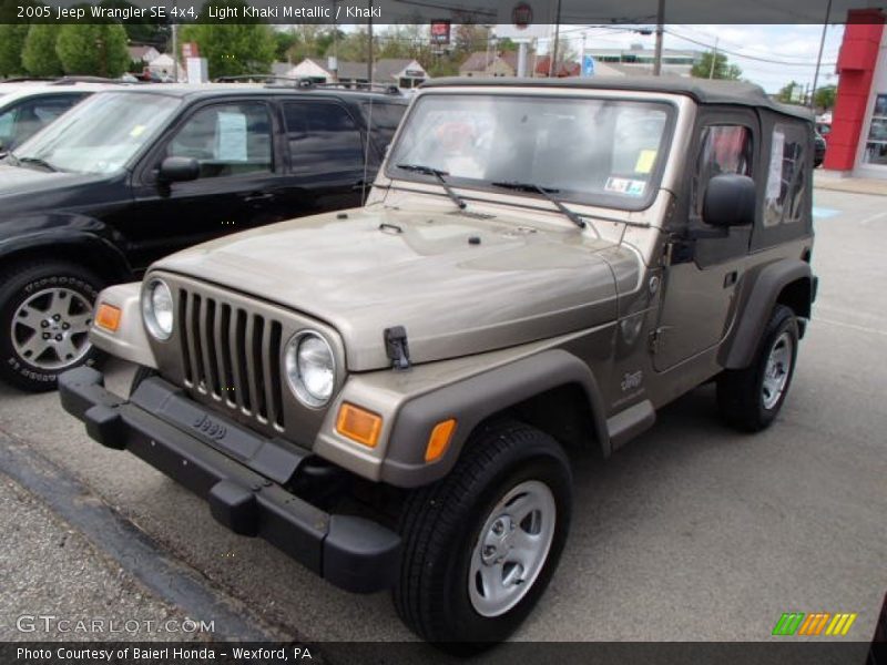 Light Khaki Metallic / Khaki 2005 Jeep Wrangler SE 4x4