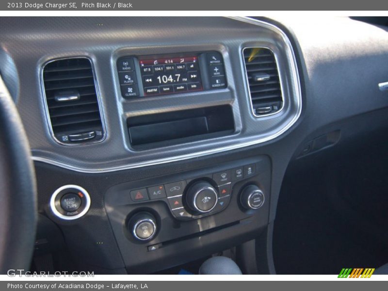 Pitch Black / Black 2013 Dodge Charger SE