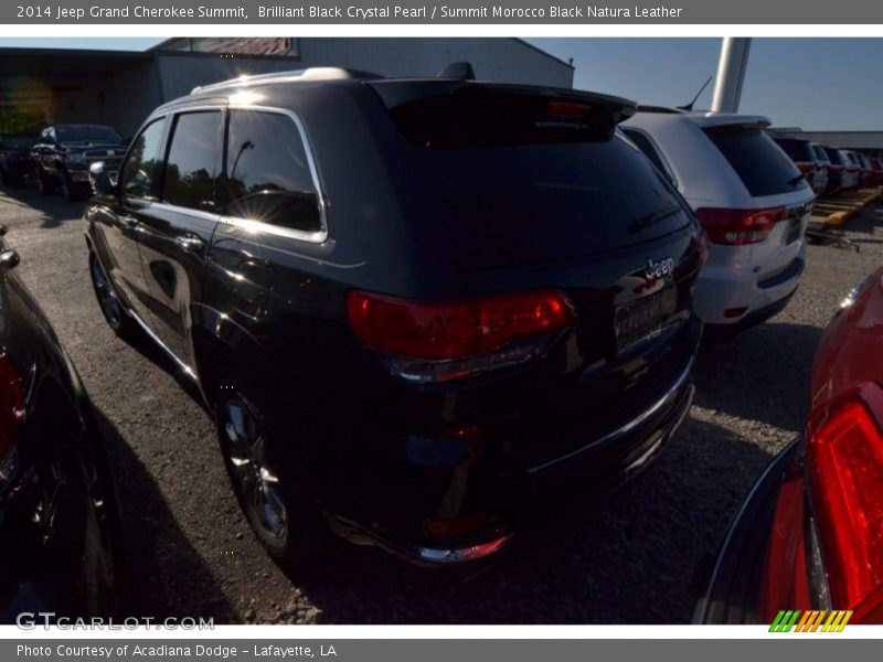 Brilliant Black Crystal Pearl / Summit Morocco Black Natura Leather 2014 Jeep Grand Cherokee Summit