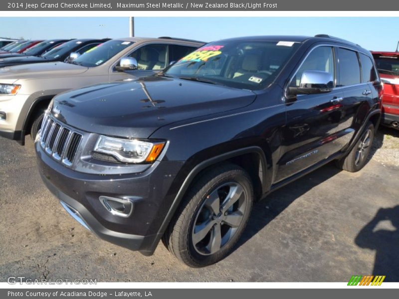 Maximum Steel Metallic / New Zealand Black/Light Frost 2014 Jeep Grand Cherokee Limited