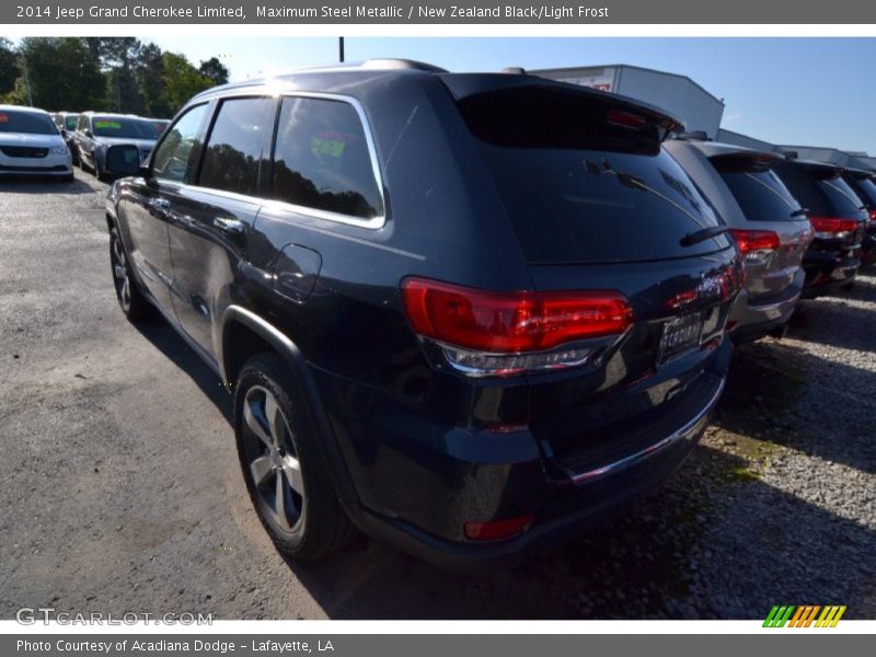 Maximum Steel Metallic / New Zealand Black/Light Frost 2014 Jeep Grand Cherokee Limited