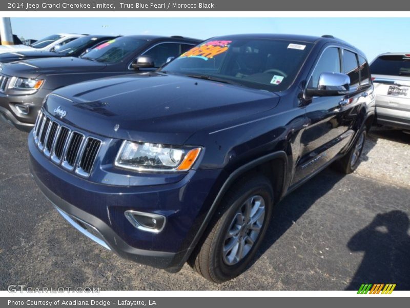 True Blue Pearl / Morocco Black 2014 Jeep Grand Cherokee Limited