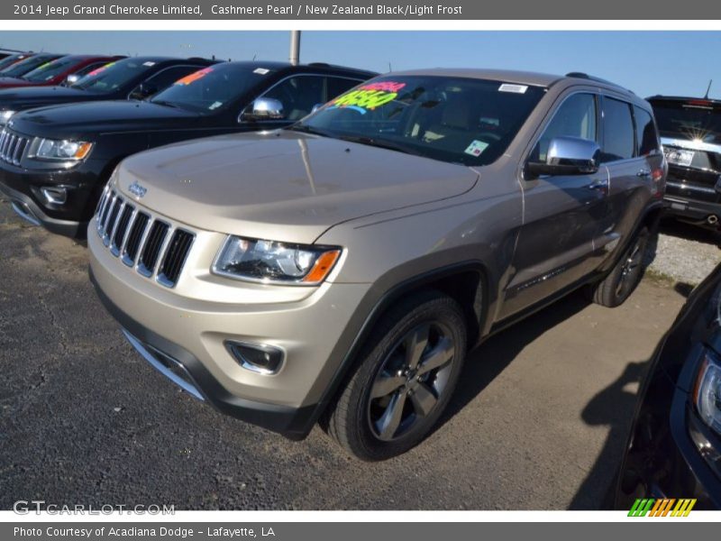 Cashmere Pearl / New Zealand Black/Light Frost 2014 Jeep Grand Cherokee Limited