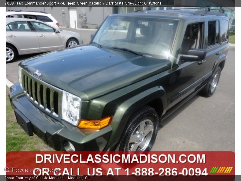 Jeep Green Metallic / Dark Slate Gray/Light Graystone 2009 Jeep Commander Sport 4x4