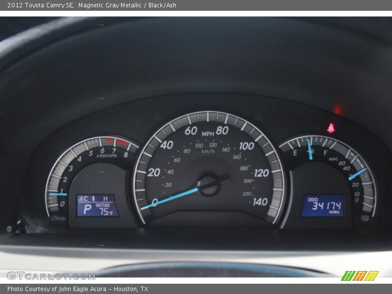 Magnetic Gray Metallic / Black/Ash 2012 Toyota Camry SE