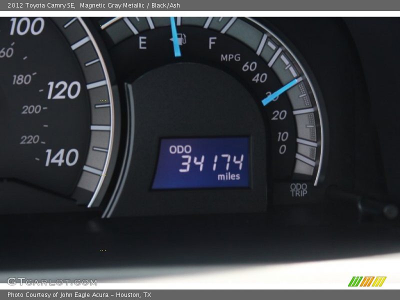Magnetic Gray Metallic / Black/Ash 2012 Toyota Camry SE