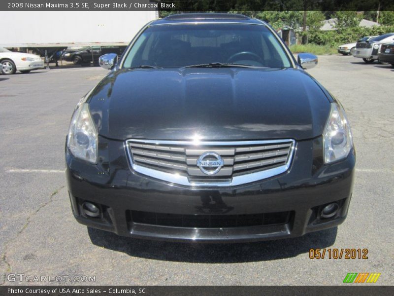 Super Black / Charcoal Black 2008 Nissan Maxima 3.5 SE