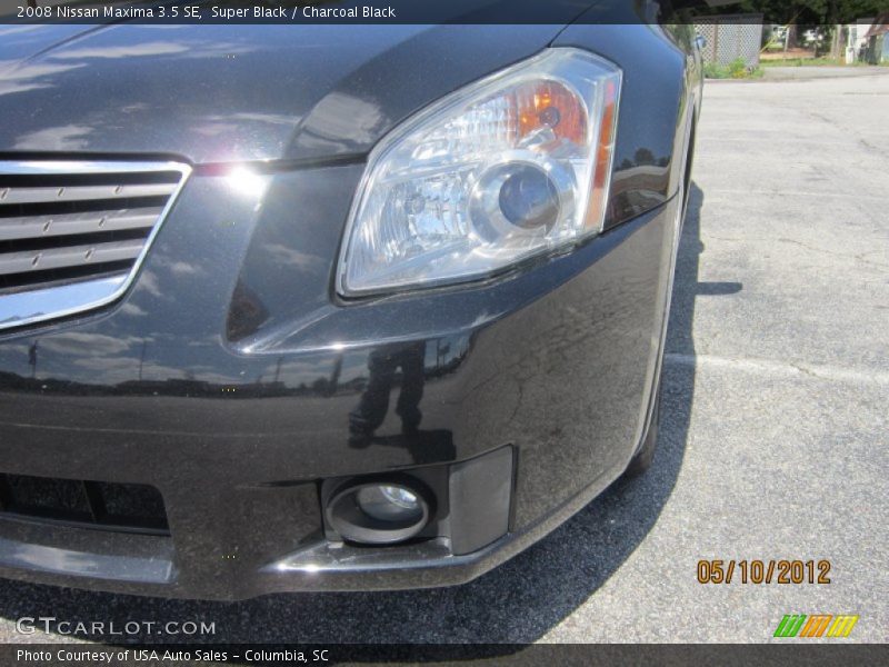 Super Black / Charcoal Black 2008 Nissan Maxima 3.5 SE