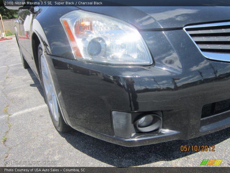 Super Black / Charcoal Black 2008 Nissan Maxima 3.5 SE