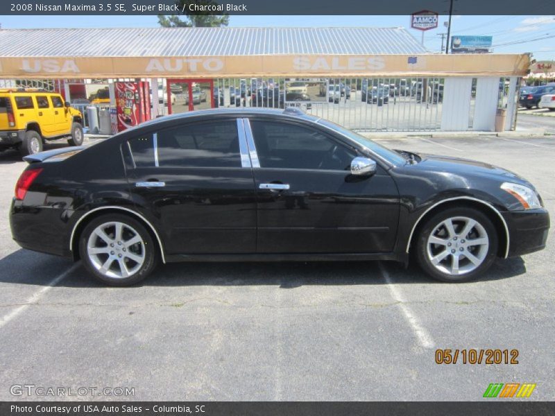 Super Black / Charcoal Black 2008 Nissan Maxima 3.5 SE