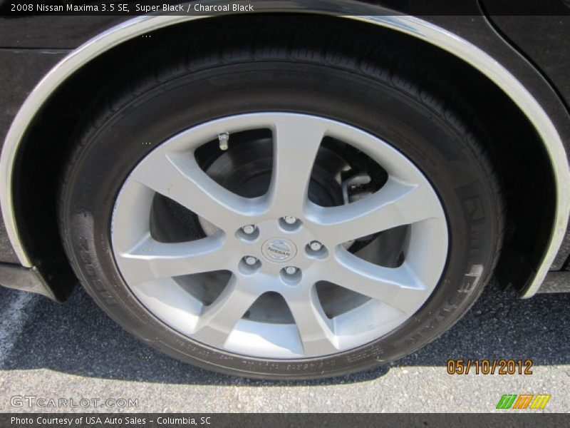 Super Black / Charcoal Black 2008 Nissan Maxima 3.5 SE