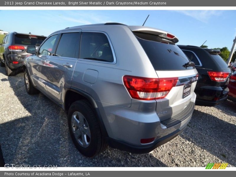 Bright Silver Metallic / Dark Graystone/Medium Graystone 2013 Jeep Grand Cherokee Laredo