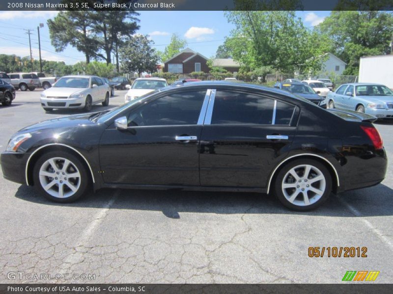 Super Black / Charcoal Black 2008 Nissan Maxima 3.5 SE