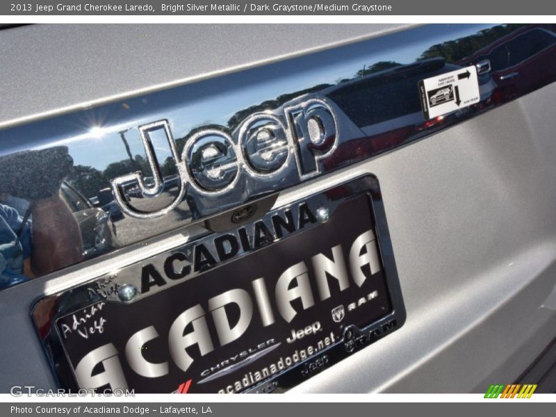 Bright Silver Metallic / Dark Graystone/Medium Graystone 2013 Jeep Grand Cherokee Laredo