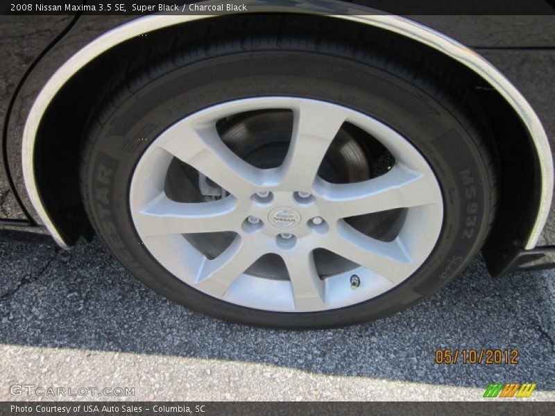 Super Black / Charcoal Black 2008 Nissan Maxima 3.5 SE