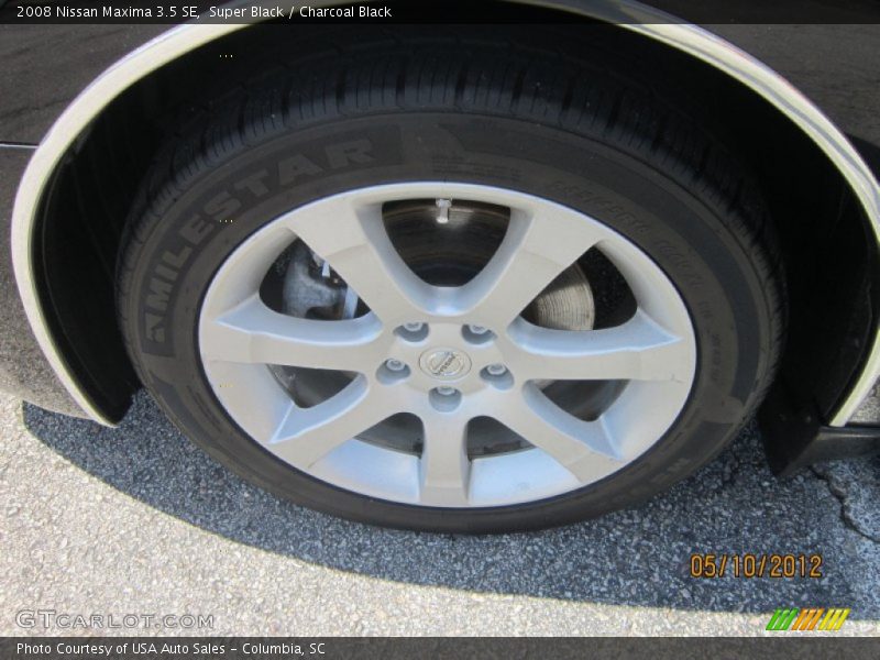 Super Black / Charcoal Black 2008 Nissan Maxima 3.5 SE