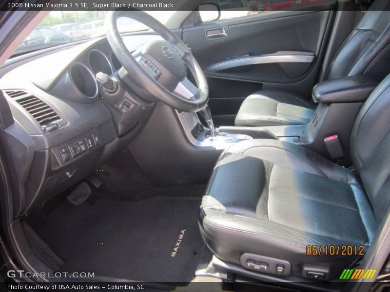 Super Black / Charcoal Black 2008 Nissan Maxima 3.5 SE