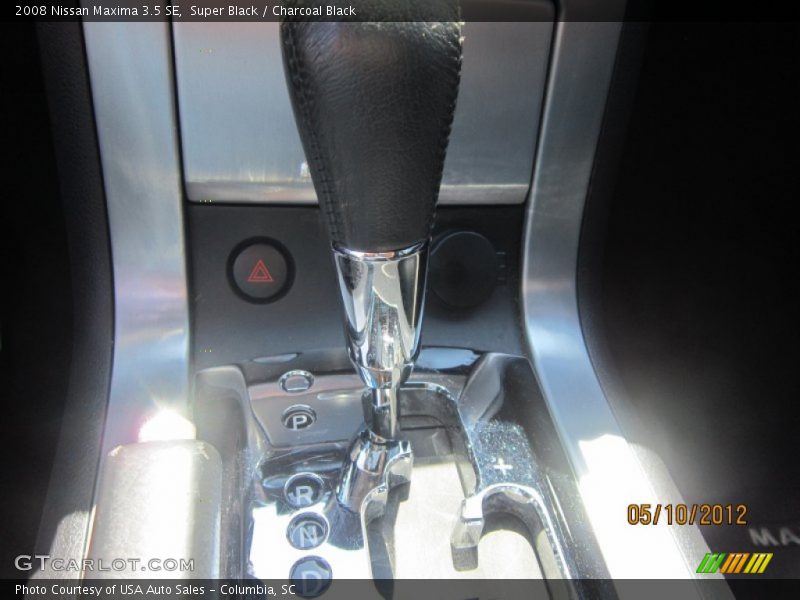 Super Black / Charcoal Black 2008 Nissan Maxima 3.5 SE